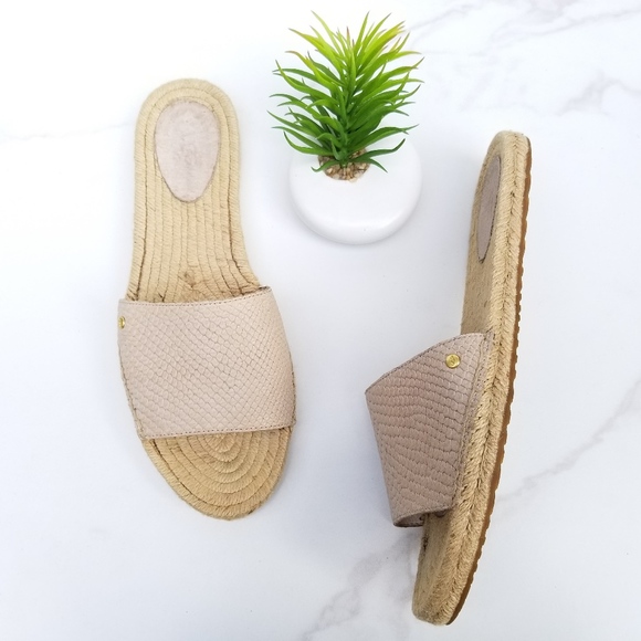 UGG Shoes - Ugg Cherry Exotic Slide Sandals Embossed Leather